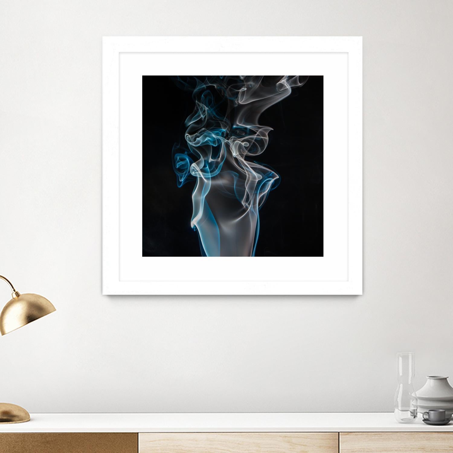 Blue smoke by Pexels on GIANT ART - blue photo art