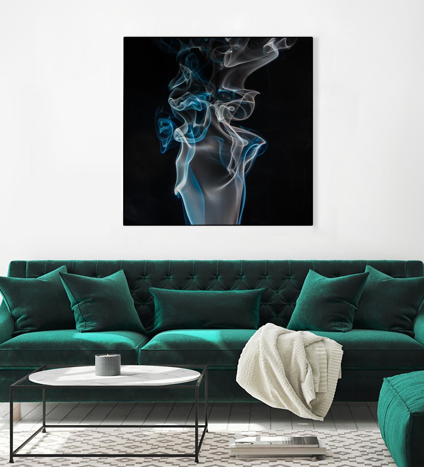 Blue smoke by Pexels on GIANT ART - blue photo art