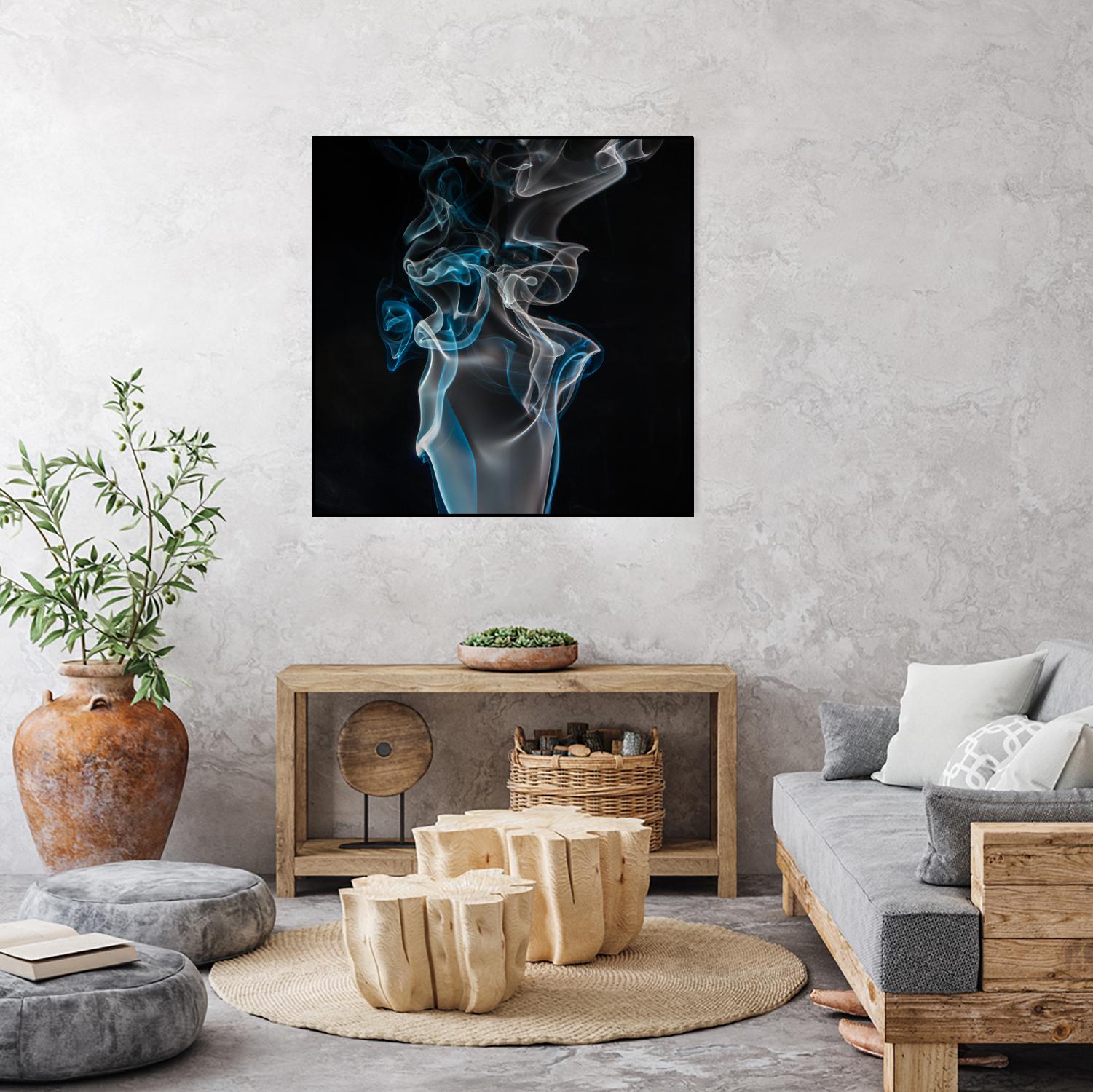 Blue smoke by Pexels on GIANT ART - blue photo art
