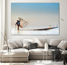 Fishing by Pexels on GIANT ART - white sea scene