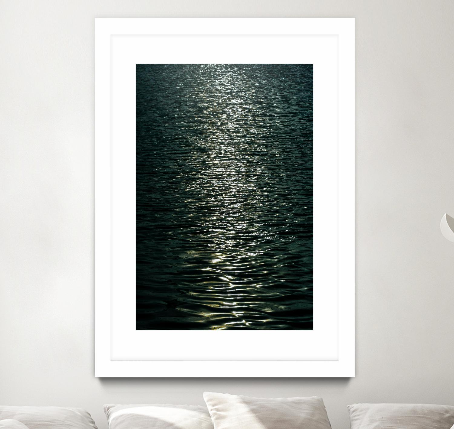 Moon light by Pexels on GIANT ART - black sea scene