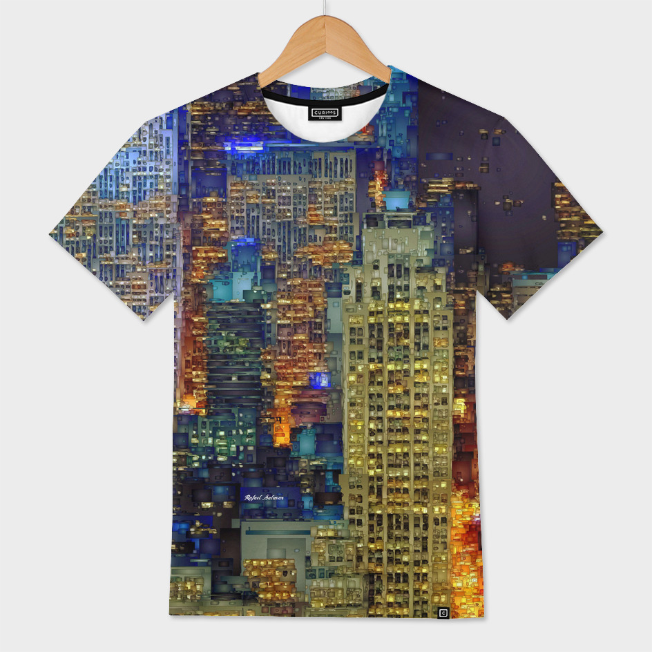 «New York City» Men's All Over T-Shirt by Rafael Salazar | Curioos