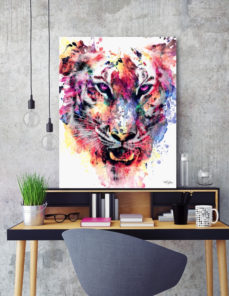 «Eye Of The Tiger» Canvas Print by RIZA PEKER | Curioos