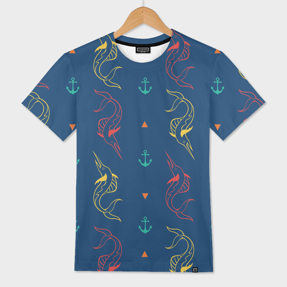 Marlins & Anchors 01» Men's Over T-Shirt by Studio |