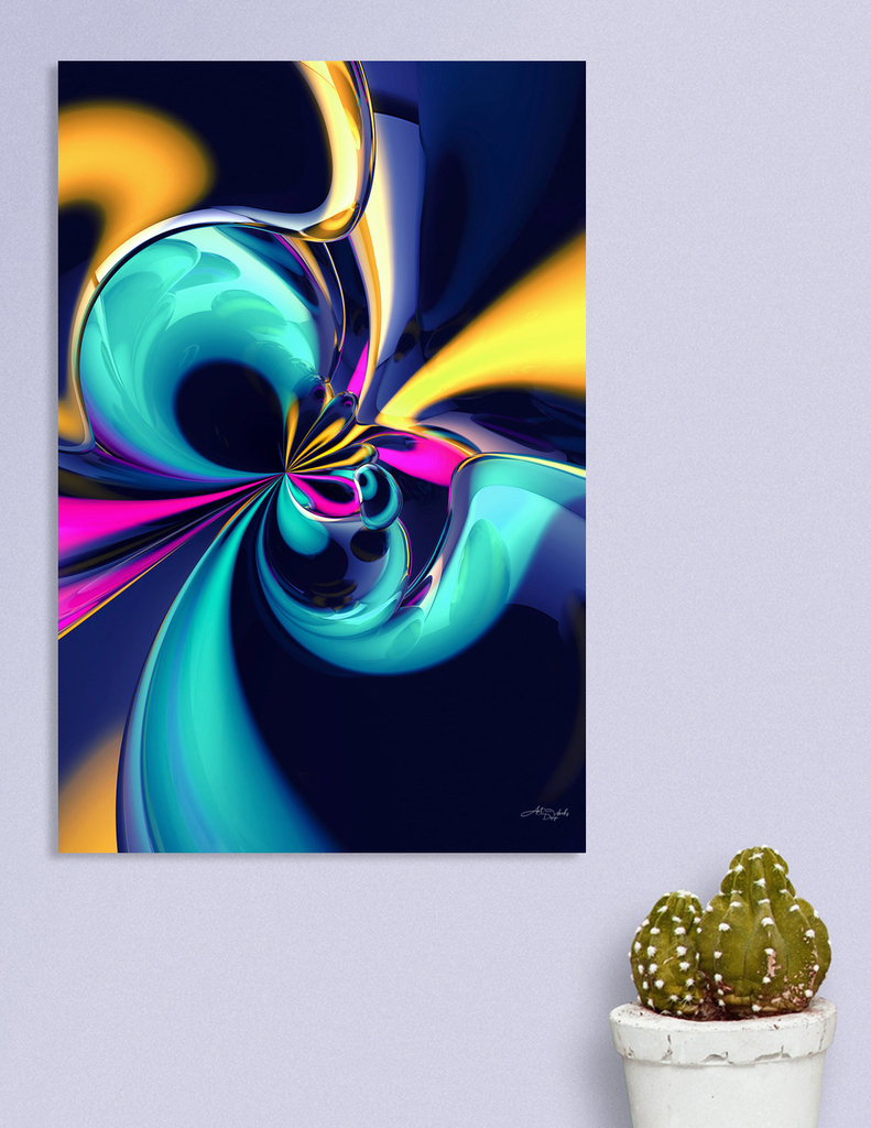 «Into the Unknown - Abstraction IX / EE» Canvas Print by ArtDesignWorks ...