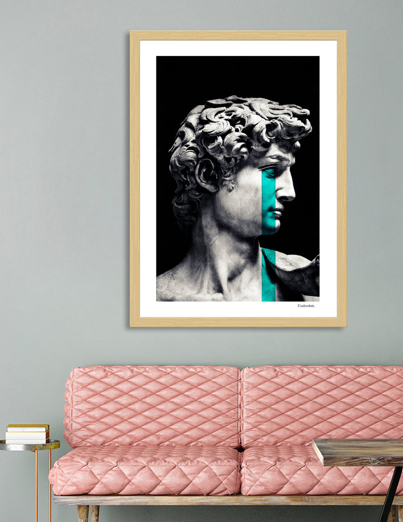 «Crying David» Art Print by Underdott | Curioos