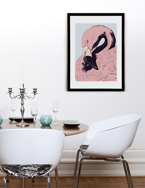 «Flamingo» Art Print by CranioDsgn | Curioos