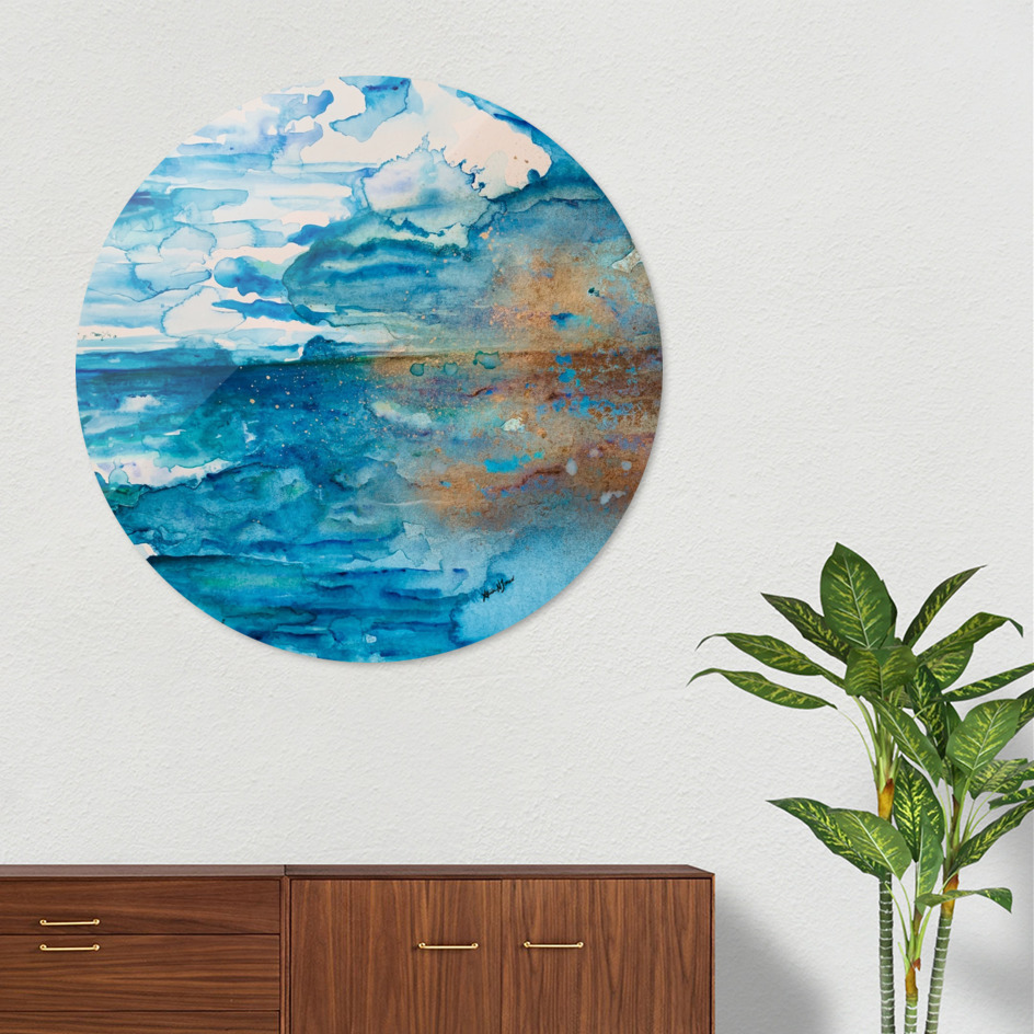 «Save The Oceans, Cabo Beaches» Disk by Alicia Jones | Curioos