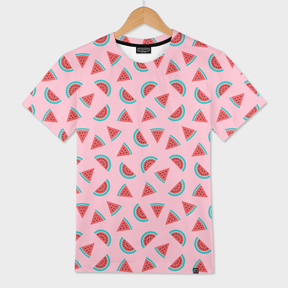 Watermelon Fruit Pattern» Men's Over T-Shirt by Abstracto Create | Curioos