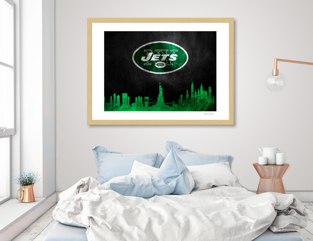 Miami Dolphins Skyline» Art Print by ABConcepts