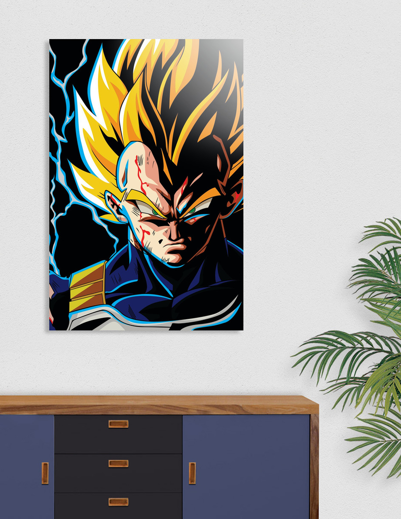 Vegeta Ssj2 Metal Print by IlanArt