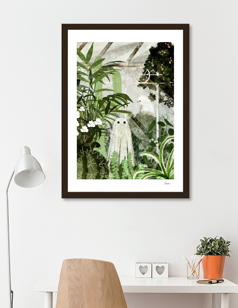 There's A Ghost in the Greenhouse Again Shower Curtain for Sale by  katherineblower