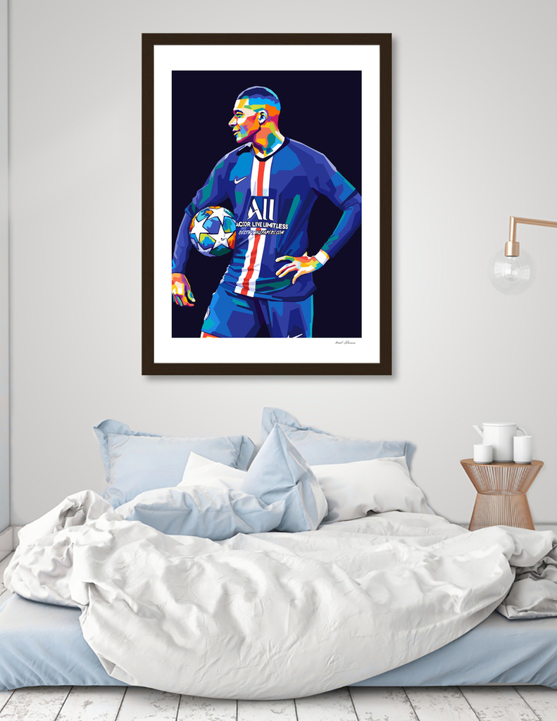 Kylian Mbappé Wpap Pop Art affiches et impressions par Siksisart