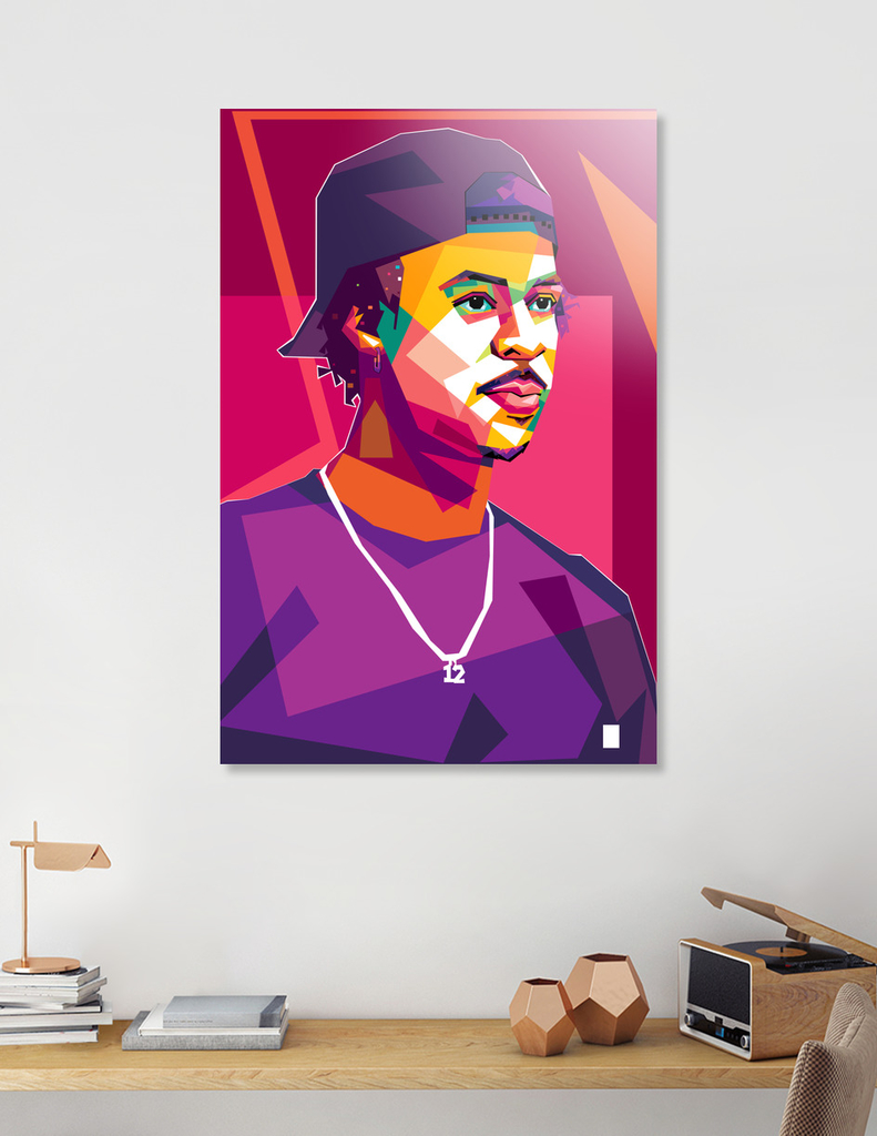 «ja morant pop art» Aluminum Print by Asran Vektor | Curioos