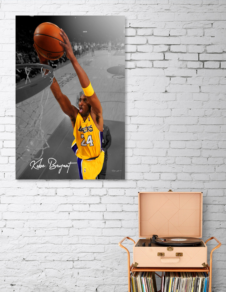 Kobe Bryant Basketball Vintage by Jeff Nugroho