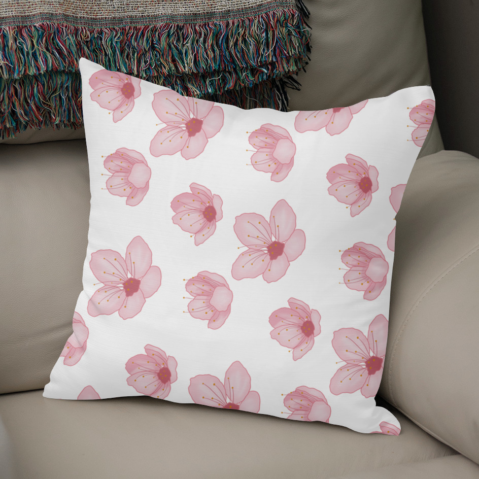 Cute small flowers pattern Throw Pillow by ANNCHIC