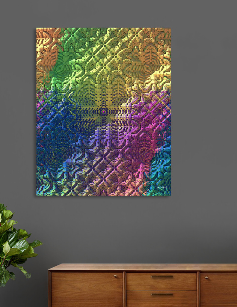 Textured Ombre Canvas Print By Lyle Hatch Curioos