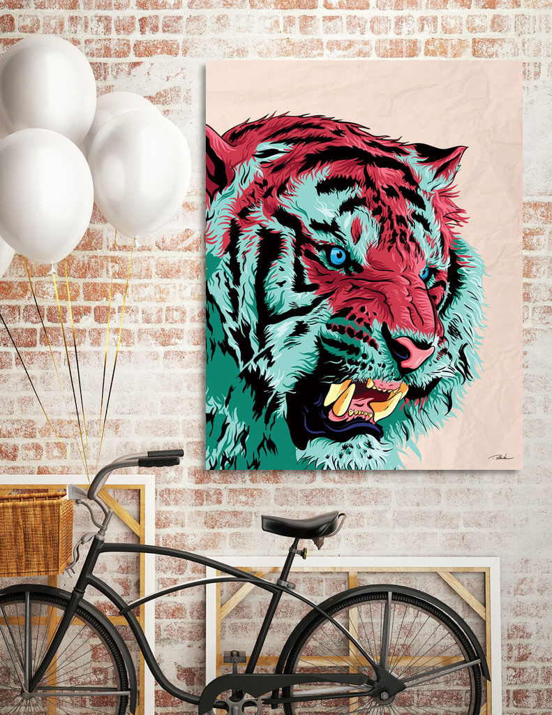 «Tiger» Canvas Print by Roland Banrevi | Curioos
