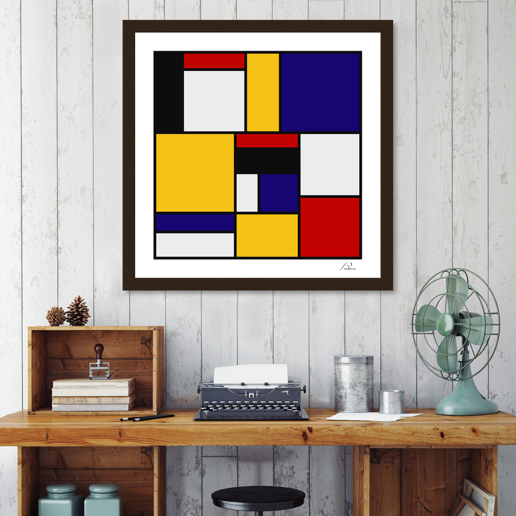 «Mondrian De Stijl Art Movement» Art Print by Tārā Design Studio | Curioos