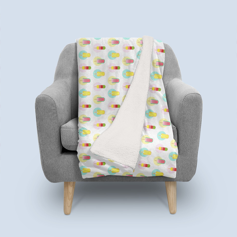 «All you need is ice cream» Throw Blanket by Pia Kolle | Curioos
