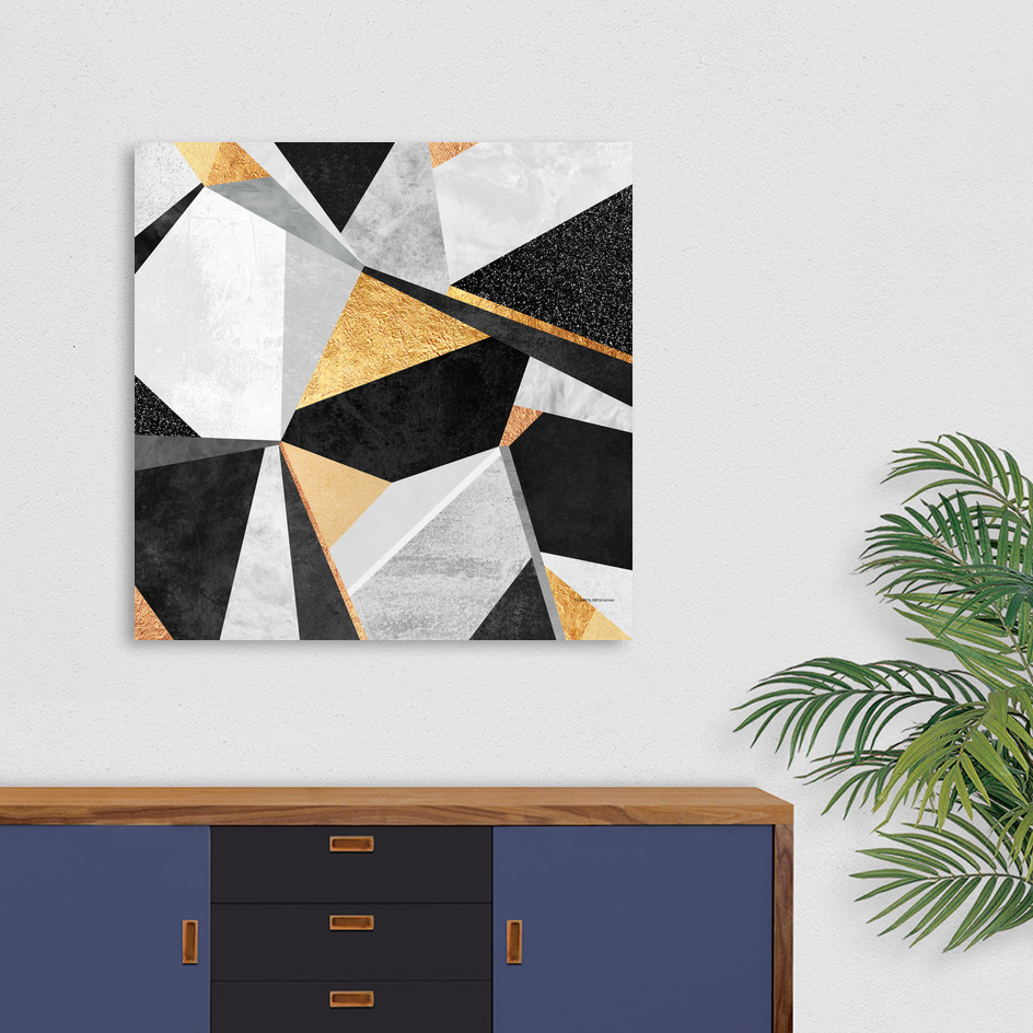 «Geometry / Gold» Canvas Print by Elisabeth Fredriksson | Curioos